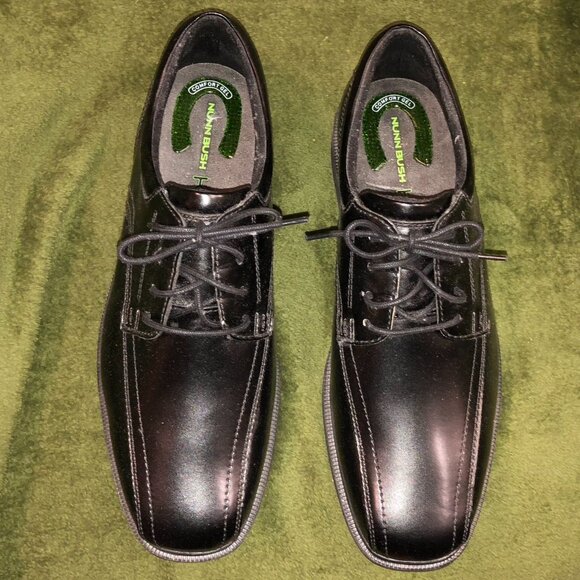 Nunn Bush KORE Men’s Black Leather Lace‑Up 13 XW Comfort Gel Dress Oxfords main image 14